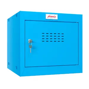 Phoenix Safe CL Series Size 1 Cube Locker, Blue, Key Lock