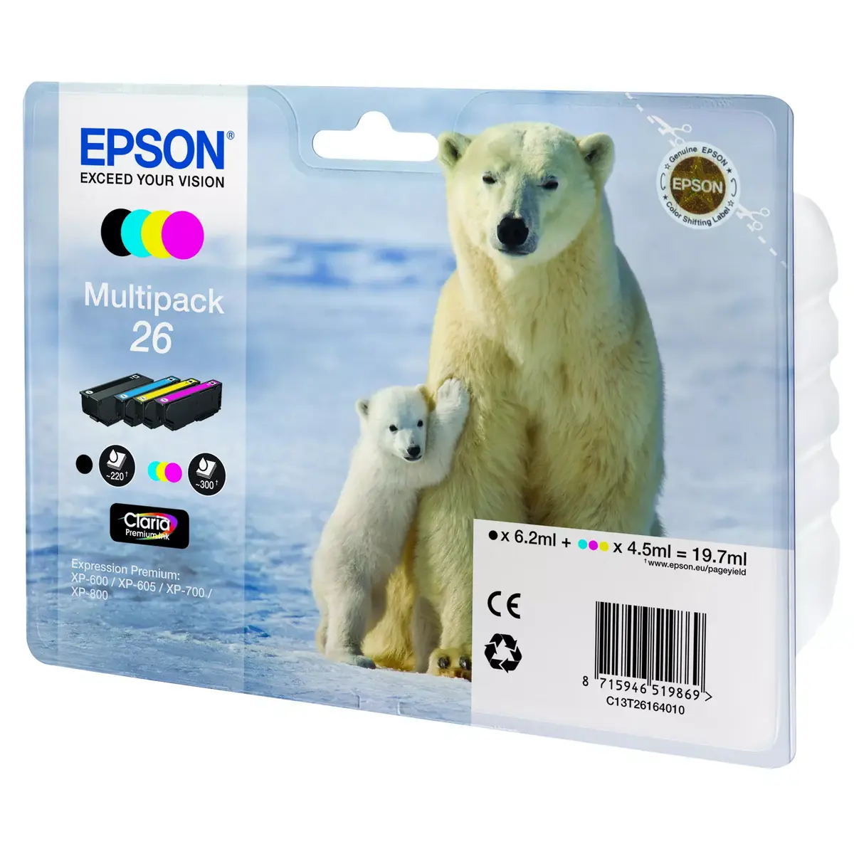 Картридж Epson Ink C13T26164010 Черный Голубой Пурпурный Желтый Photo 2