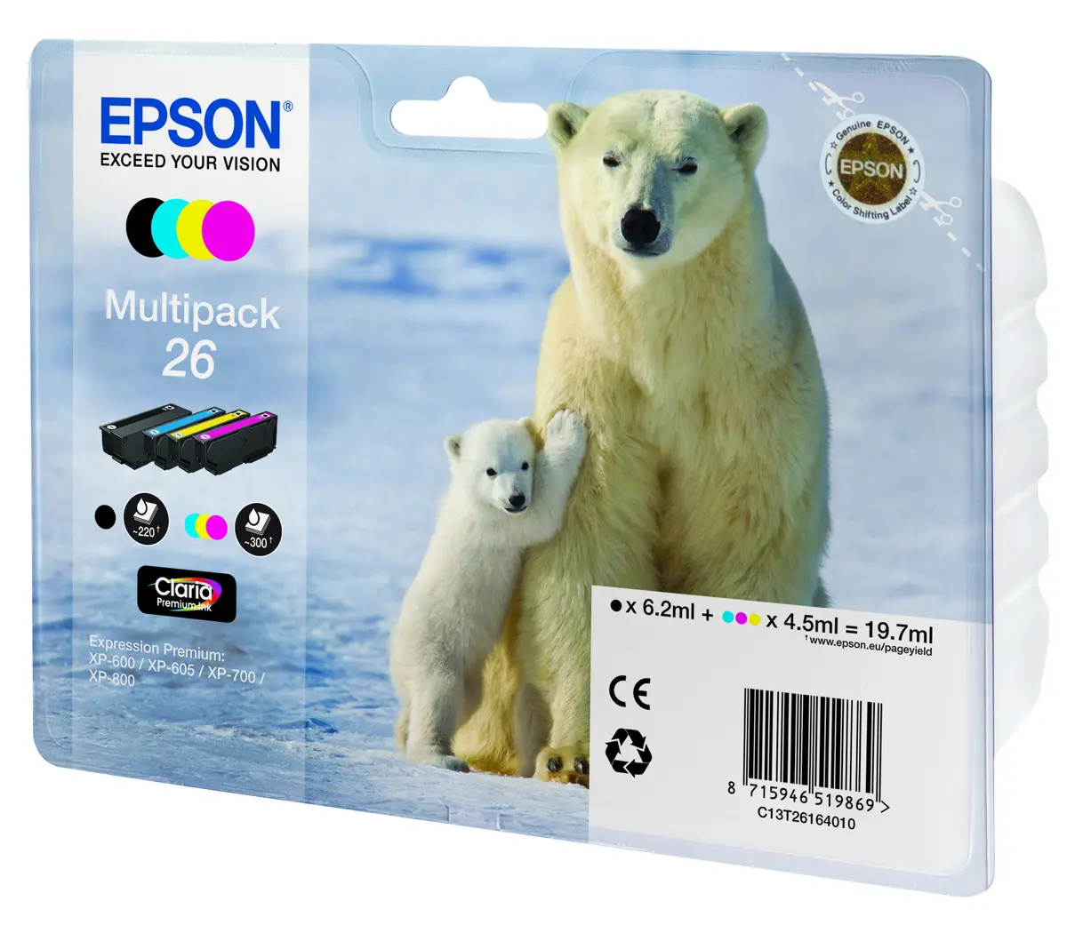 Epson Polar bear 26 Claria Premium
