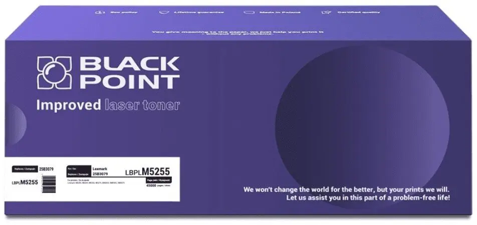 BLACKPOINT toneris BP S+ BLLM5255BKBW Lexmark