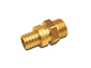 Фитинг KAN-therm PUSH 14x2 G1/2" с наружной резьбой и фланцем, латунь