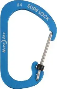 Nite Ize SlideLock Aluminum Carabiner Size #4 Blue