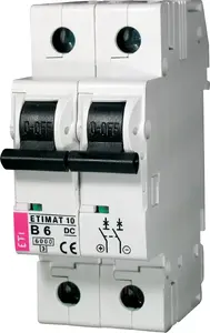Eti-Polam ETIMAT10 2P B 6A 6kA DC Miniature Circuit Breaker