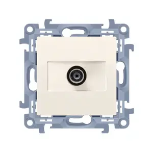 Kontakt-Simon CAK1.01/41 Single End Antenna Socket, White