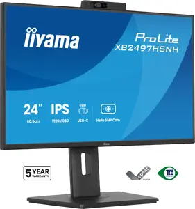 Datora monitors iyama ProLite XB2497HSNH-B1 23.8 Collas Full HD 1920 x 1080 Pikseļi IPS LED 100 Hz USB-C Melns
