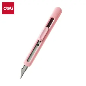 Deli EM411 Snap-off Blade Knife, 9mm, Pink