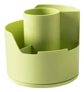 Deli EZ417 Pen and Pencil Holder, Polypropylene, Green