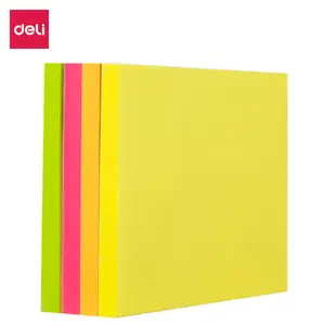 Deli EA03003 Self-Adhesive Note Tabs, 100 Sheets, Assorted Colors