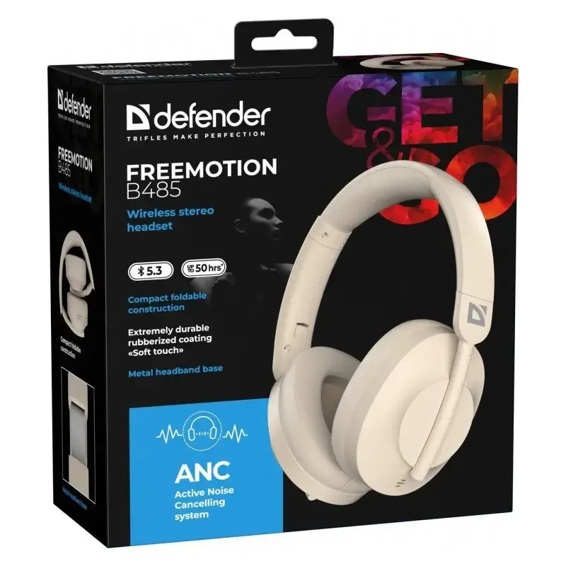 Bezvadu austiņas Defender FreeMotion B485 ANC Photo 10