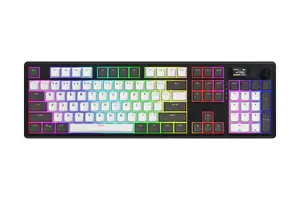 Механическая игровая клавиатура HATOR Skyfall Pro Wireless 100, полноразмерная, USB, RF, Bluetooth, раскладка US English, черно-серая