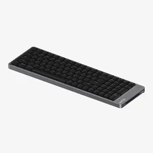 Lofree Flow 2 100 Mechanical Keyboard, 96% Layout, USB, RF Wireless and Bluetooth, Black and Grey