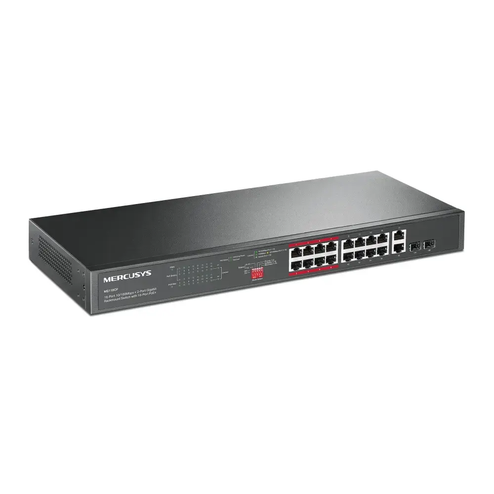 Mercusys MS118CP 18 portu PoE+ nevadāms komutators Photo 2