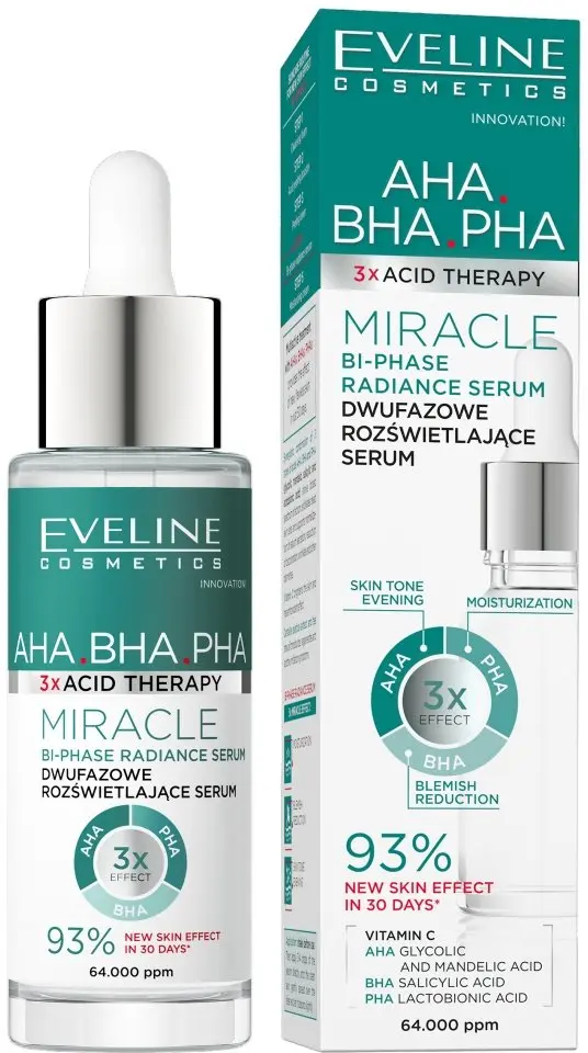 Eveline 3xAcid Therapy divfāžu serums 30