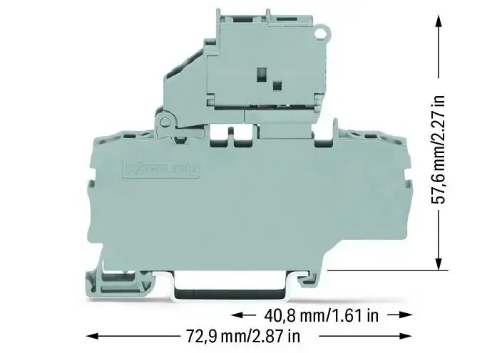 Wago 2002-1911 drošinātāju spailes bloks Photo 3
