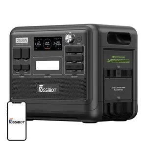 FOSSiBOT F2400 pārnēsājamā uzlādes stacija 2400W, melna