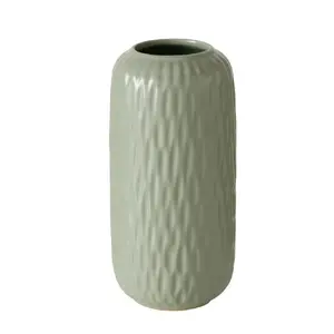 Boltze ZALINA porcelāna vāze, augstums 19 cm, tumši zaļa