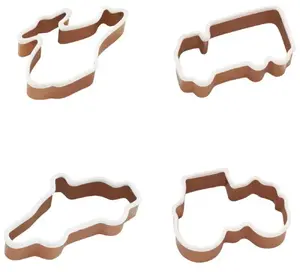 Lurch Vehicles Cookie Cutter Set, 4-Piece, Stainless Steel, Gold