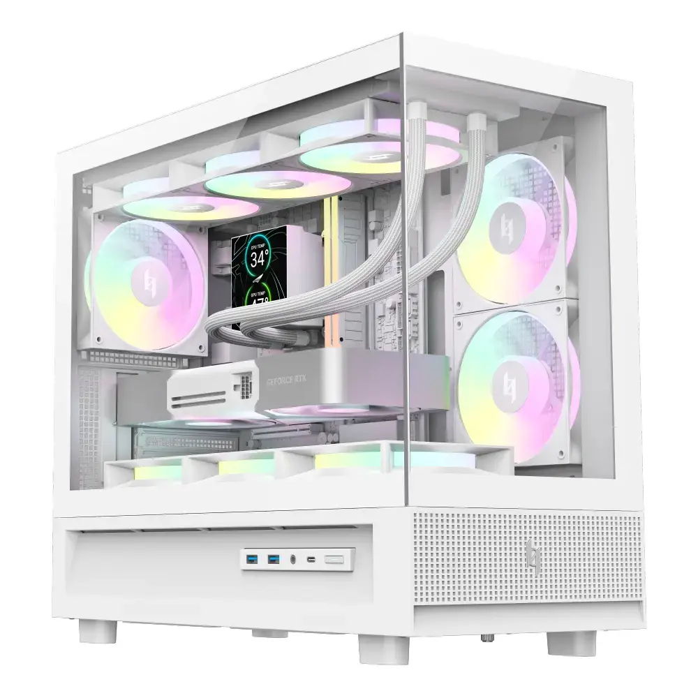 Корпус для ПК GameMax NEX C31 WH Micro ATX - белый Photo 3