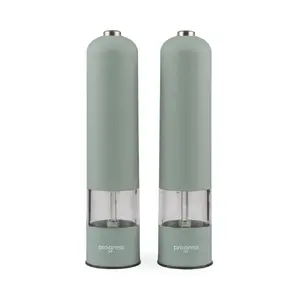 Progress BW14690G Neutrals Electric Salt and Pepper Mill Set, Grey