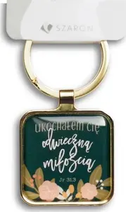 Szaron Metal Keychain Ukochałem Cię Silver