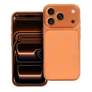 Чехол OEM для iPhone 17 AIR с поддержкой MagSafe, оранжевый