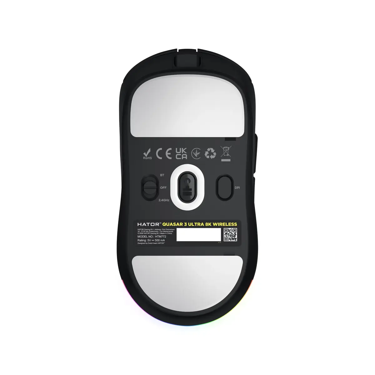 Spēļu pele HATOR Quasar 3 ULTRA 8K Wireless Photo 7
