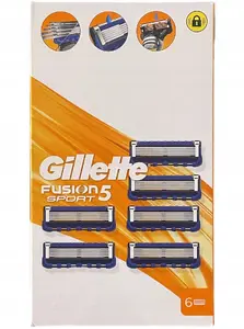 Сменные кассеты для бритвы Gillette Fusion 5 Sport, 6 шт.