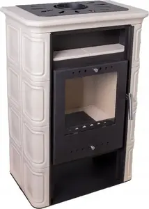 Sourcing Vera Cappuccino kamīns 6kW ar keramikas flīžu apdari
