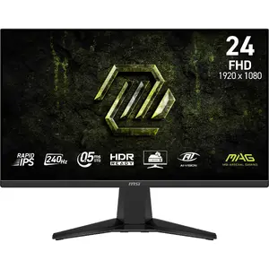 MSI MAG 255F X24 Spēļu datora monitors 24.5" Full HD 1920 x 1080 Rapid IPS LCD 0.5 ms Melns