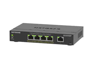 Netgear GS305EP Managed L3 Gigabit Ethernet Switch with 5 PoE+ Ports