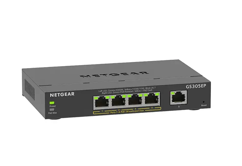 Управляемый коммутатор Netgear GS305EP L3 Photo 3