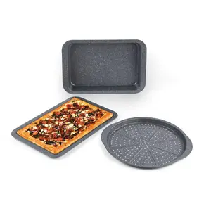 Russell Hobbs RH03756 Metallic Marble 3 Piece Bakeware Set
