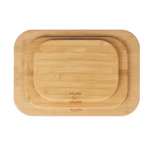 Salter BW14107 Simple Prep Bamboo Chopping Board Set
