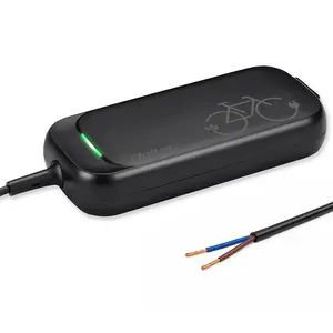 Qoltec 51015 Electric Bicycle Battery Charger 36V 42V 2A, Open Cable