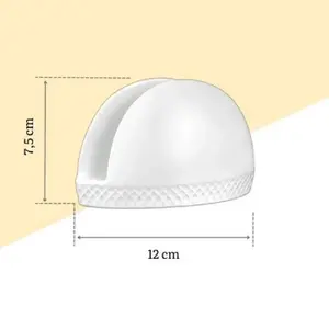 Wilmax Diamond Napkin Holder 12x7.5cm White Porcelain