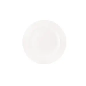 Comas Alba Porcelain Plate, 21 cm, White