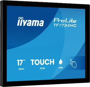 iiyama ProLite TF1734MC-B8X 17 collu SXGA LCD skārienjutīgais monitors ar TN paneli, 5 ms reakcijas laiku, HDMI, DisplayPort un VESA stiprinājumu, melnā krāsā