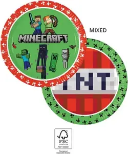 Бумажные тарелки Procos Minecraft Party 95441