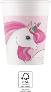 Procos Unicorn Rainbow Paper Cups 93759