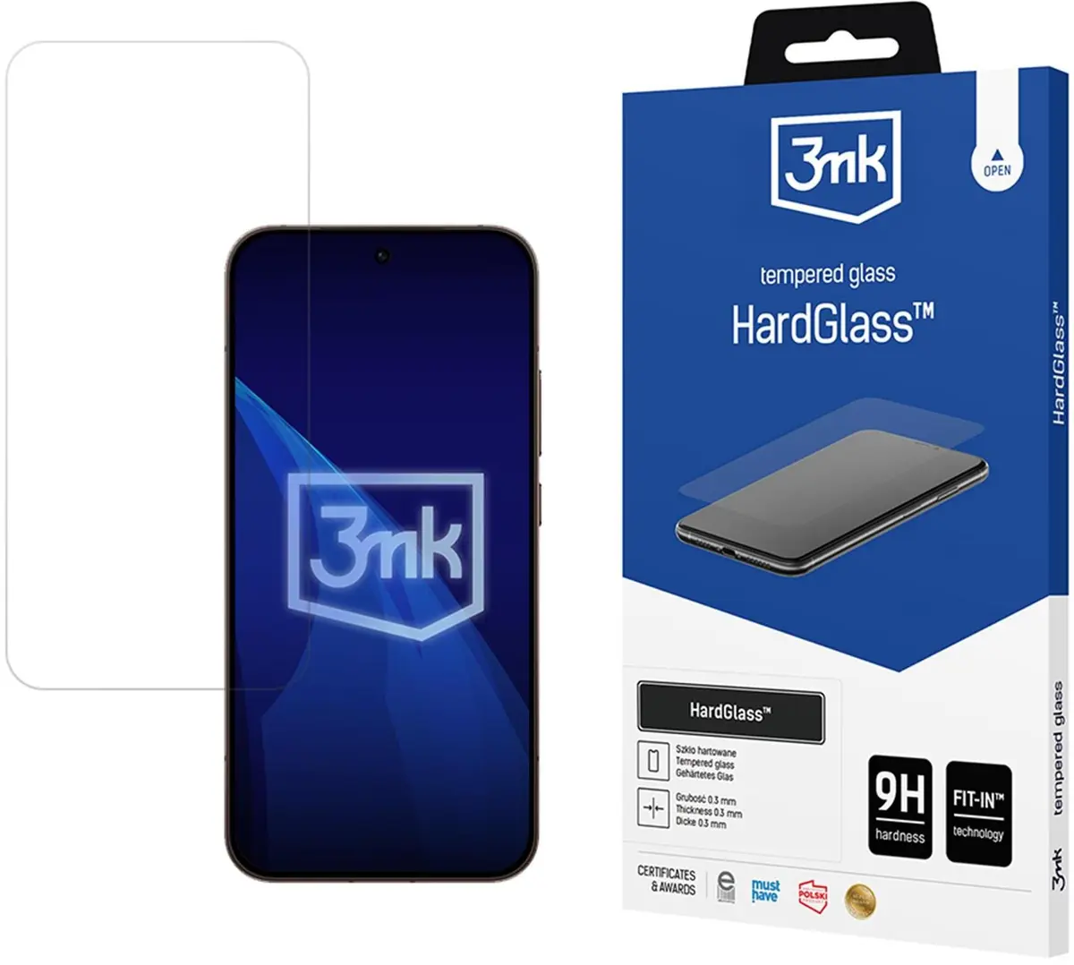 3mk HardGlass rūdīta stikla ekrāna aizsargs