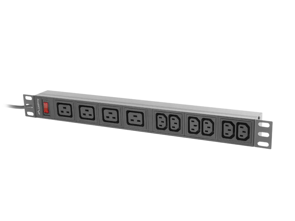 Lanberg 19" 1U 16A Rack Power Distribution Unit PDU-04I1906I-0200-C20-BK Photo 4