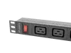 Lanberg 19" 1U 16A Rack Power Distribution Unit PDU-04I1906I-0200-C20-BK Photo 6