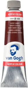 Talens Van Gogh Acrylic Colour Tube, Burnt Umber 409