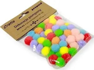 Memoboards Decorative Pom-Poms 2cm Mixed Colors 60 Pieces