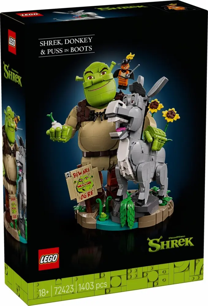 LEGO konstruktors Šreks, Ēzelītis un