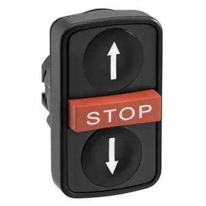 Schneider Electric XB5 Double Push Button, Black, IP67