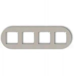 Karlik MINI 60MRTO-4 Quadruple Round Universal Frame, Taupe Plastic