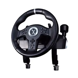 Lexip XDRIVE-350 Steering Wheel, Pedals and Shifter Set for PC, PlayStation, Xbox and Nintendo Switch