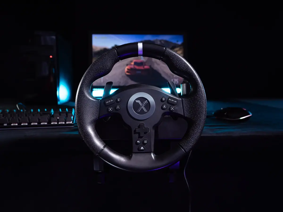 Lexip XDRIVE-350 Steering Wheel, Pedals and Shifter Set Photo 3