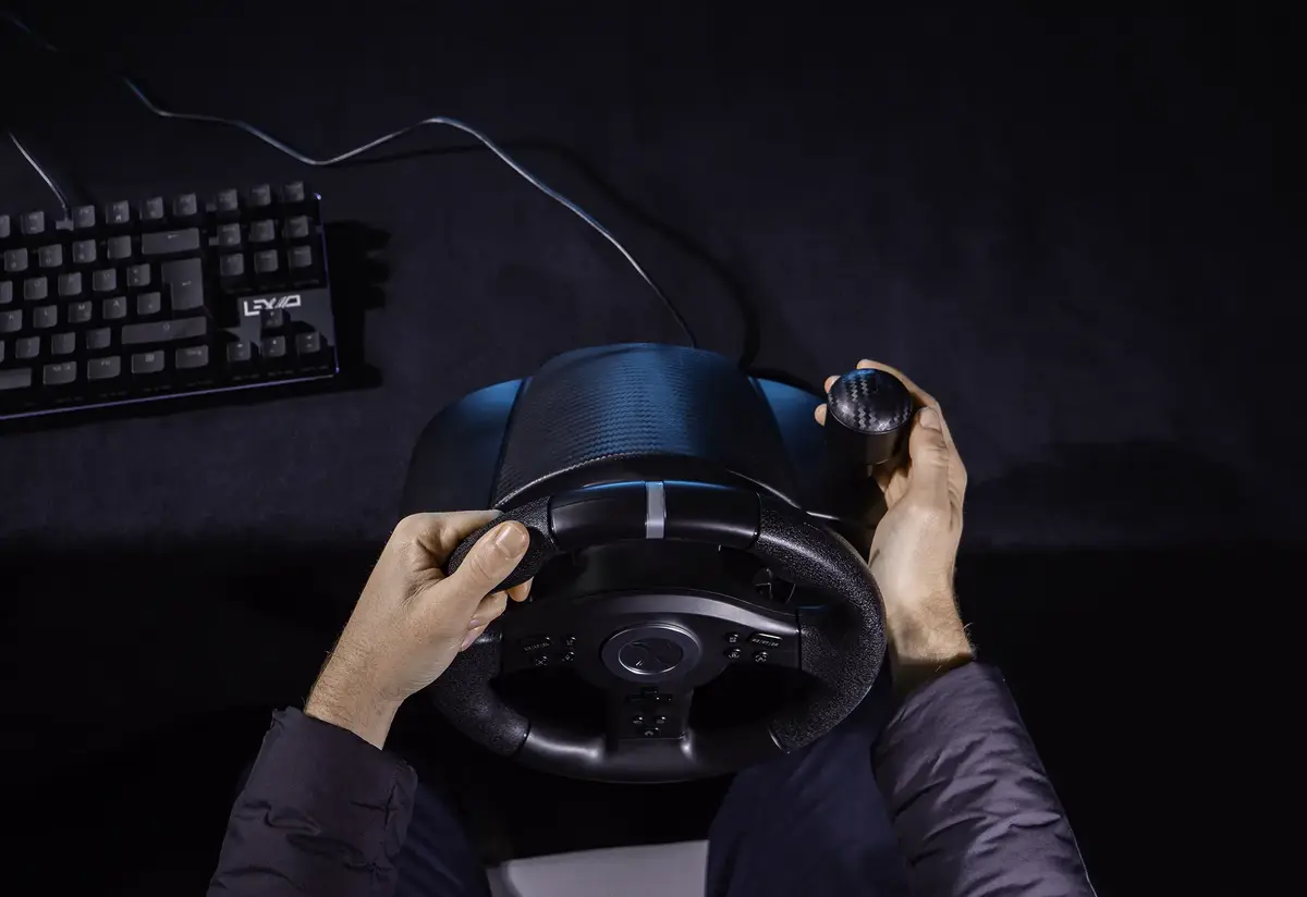 Lexip XDRIVE-350 Steering Wheel, Pedals and Shifter Set Photo 4